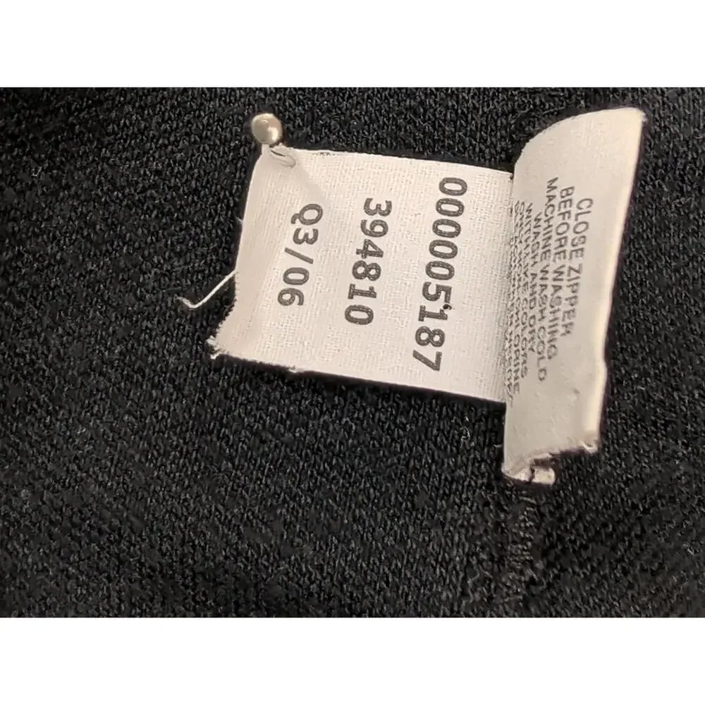Vintage Old Navy Full Zip Jacket MED Shawl Collar Black Y2K Cotton Blend Unisex
